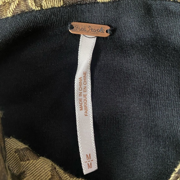 [Free People] NWOT Gold Keyhole Back Dress - Picture 6 of 6